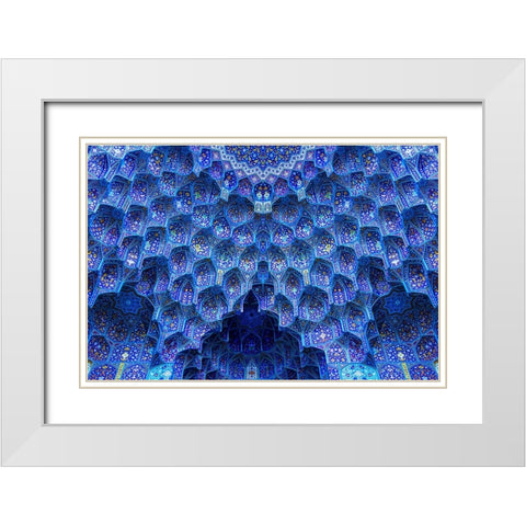 The miracle of architecture White Modern Wood Framed Art Print with Double Matting by Mohammad Hossein, Hamid