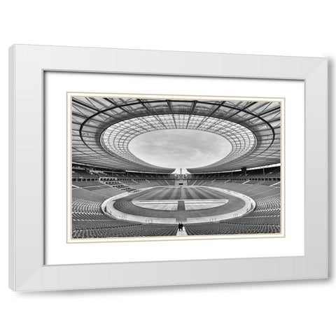 You Never Walk Alone White Modern Wood Framed Art Print with Double Matting by Klesse, Andreas
