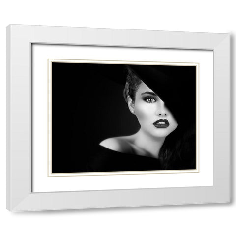 Vamp White Modern Wood Framed Art Print with Double Matting by Punyet Miro, Carles