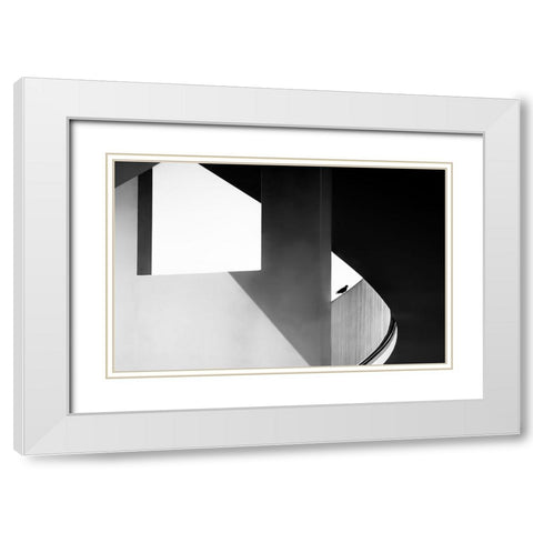 View Through White Modern Wood Framed Art Print with Double Matting by Ruckert, Stephan