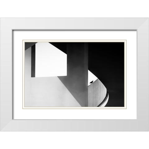 View Through White Modern Wood Framed Art Print with Double Matting by Ruckert, Stephan