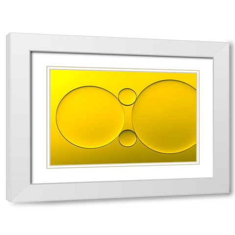 Parejas White Modern Wood Framed Art Print with Double Matting by Luis Martinez, Antonio