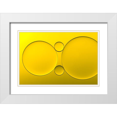 Parejas White Modern Wood Framed Art Print with Double Matting by Luis Martinez, Antonio