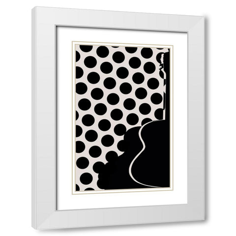 my spanish guitar White Modern Wood Framed Art Print with Double Matting by Natalia