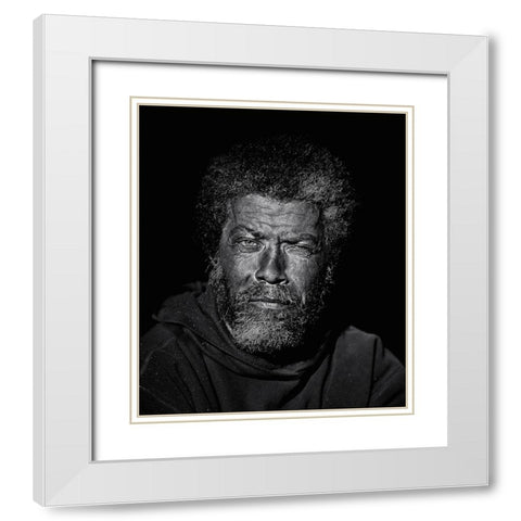 Another Day ... White Modern Wood Framed Art Print with Double Matting by Verdon