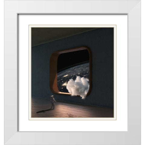 Am‚E™Cš„Ae—Pe—A White Modern Wood Framed Art Print with Double Matting by CVV