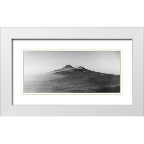 Flying Over Mexico White Modern Wood Framed Art Print with Double Matting by Nero, Andrea