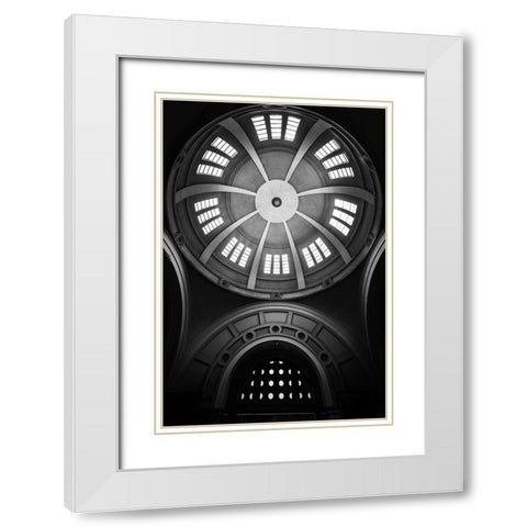 Untitled White Modern Wood Framed Art Print with Double Matting by Hishamtwhed