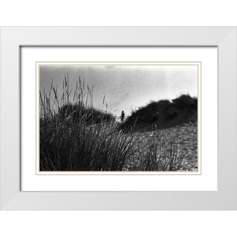 Despite The Night White Modern Wood Framed Art Print with Double Matting by Aurora