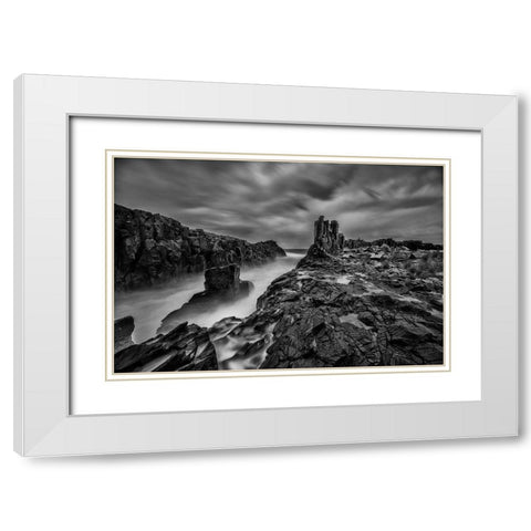 The Land Before Time White Modern Wood Framed Art Print with Double Matting by Sowter, Ashley
