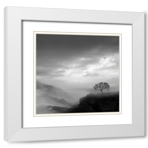 Dreams White Modern Wood Framed Art Print with Double Matting by Nodeh, Mostafa