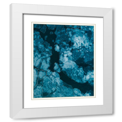 Ice White Modern Wood Framed Art Print with Double Matting by Ziomek, Witold