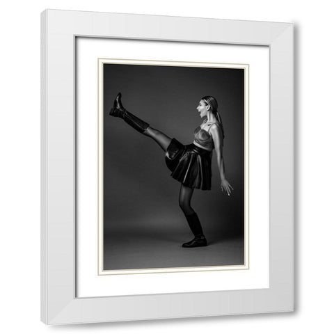 Scream! White Modern Wood Framed Art Print with Double Matting by Behzadi Boroujeni, Amir