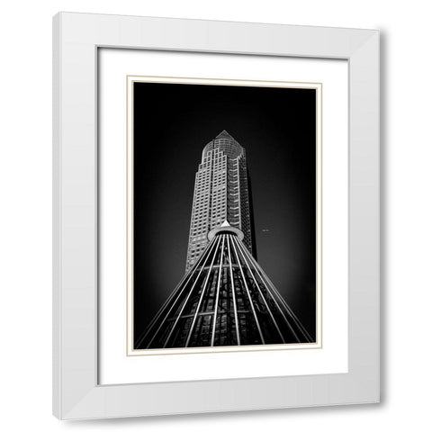 Into The Sky White Modern Wood Framed Art Print with Double Matting by Cabguy, Kilian