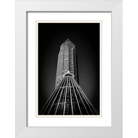 Into The Sky White Modern Wood Framed Art Print with Double Matting by Cabguy, Kilian