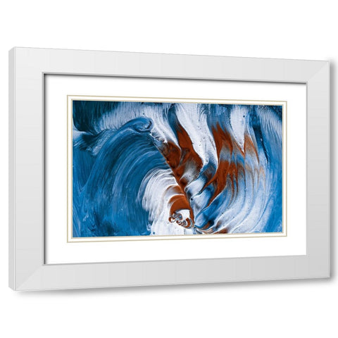 The Snake And The Clovn White Modern Wood Framed Art Print with Double Matting by Westum, Heidi