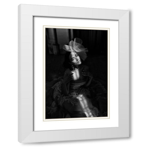 Captured In Light White Modern Wood Framed Art Print with Double Matting by Dixon, Colin