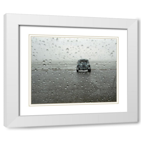 Off Season White Modern Wood Framed Art Print with Double Matting by Strelok