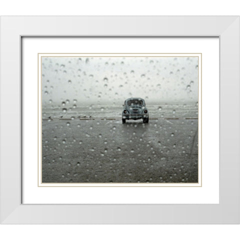 Off Season White Modern Wood Framed Art Print with Double Matting by Strelok