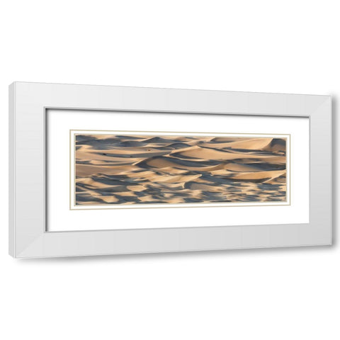 Sand Waves White Modern Wood Framed Art Print with Double Matting by Chapman, Michael