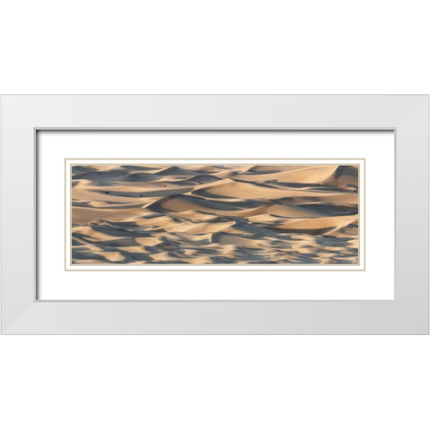 Sand Waves White Modern Wood Framed Art Print with Double Matting by Chapman, Michael