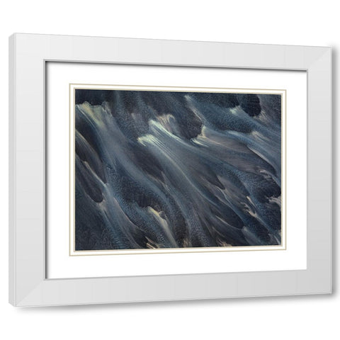 RIVer Bed White Modern Wood Framed Art Print with Double Matting by Dou, Shenshen