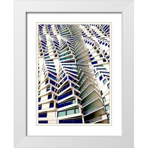 Rooms with a view White Modern Wood Framed Art Print with Double Matting by Wechsler, Robin