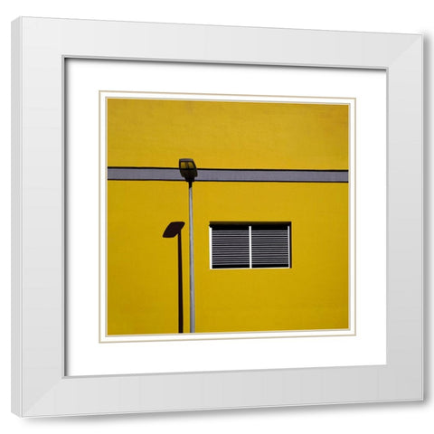 Urban Minimalism White Modern Wood Framed Art Print with Double Matting by Schuster, Inge