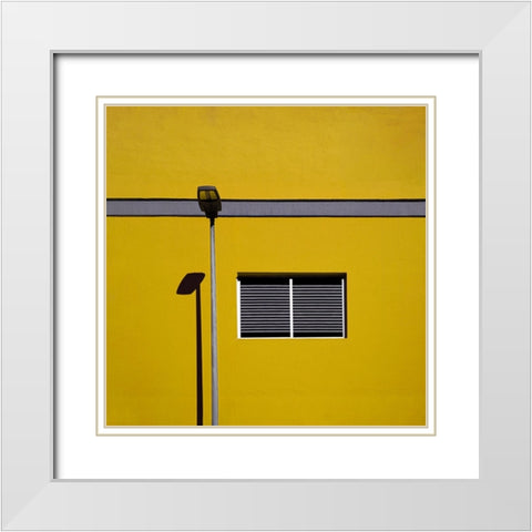 Urban Minimalism White Modern Wood Framed Art Print with Double Matting by Schuster, Inge