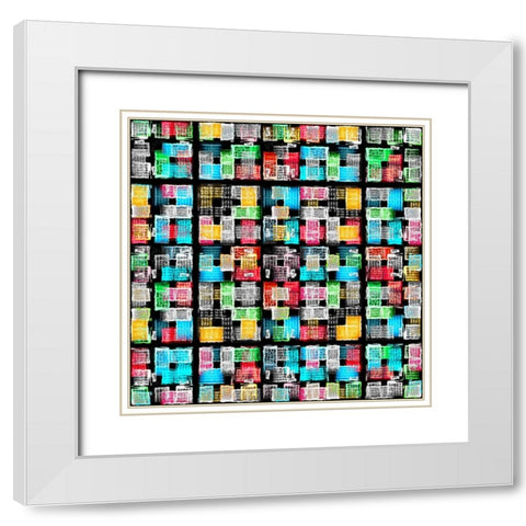 Amsterdam 52 White Modern Wood Framed Art Print with Double Matting by Shrayer, Igor