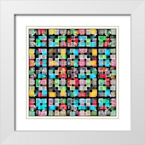 Amsterdam 52 White Modern Wood Framed Art Print with Double Matting by Shrayer, Igor