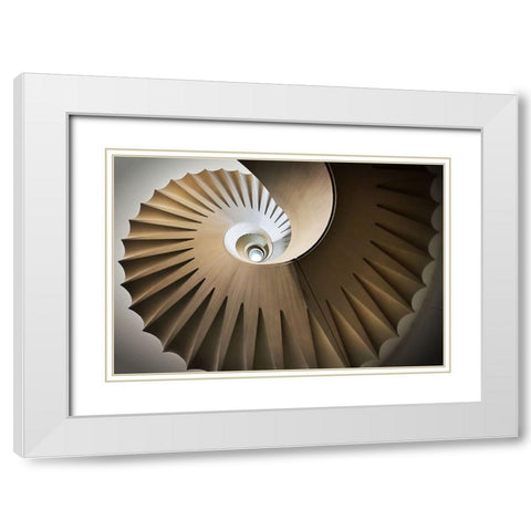 Looking Up White Modern Wood Framed Art Print with Double Matting by Reichert, Renate