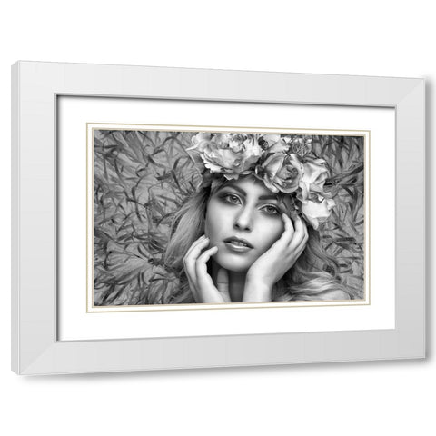Summer Dream White Modern Wood Framed Art Print with Double Matting by Watkins, Carmen