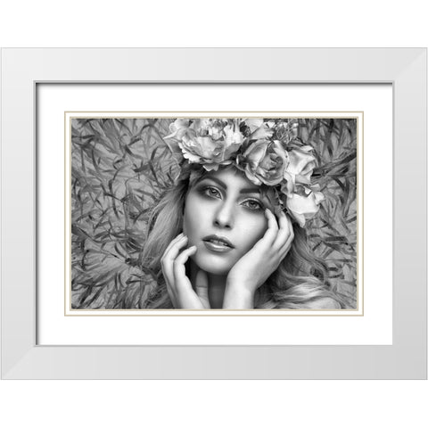 Summer Dream White Modern Wood Framed Art Print with Double Matting by Watkins, Carmen