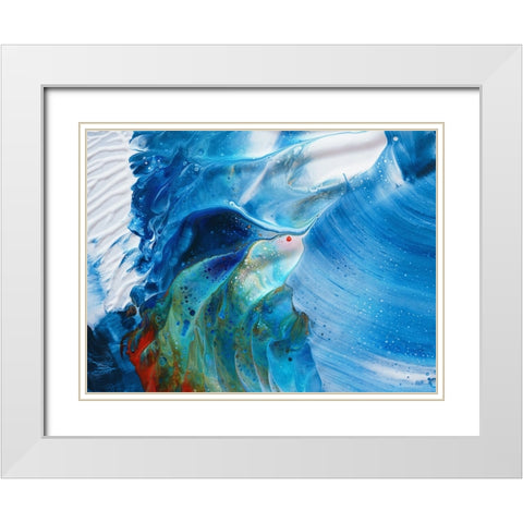 Flying Into The Waves White Modern Wood Framed Art Print with Double Matting by Westum, Heidi