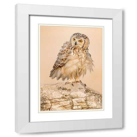 New Hair Cut.! White Modern Wood Framed Art Print with Double Matting by Elkahlawi, Ahmed