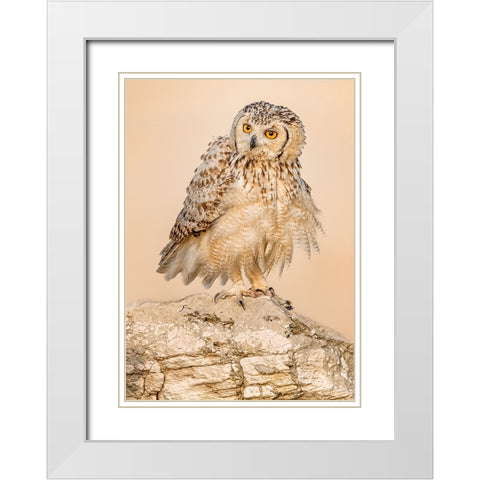 New Hair Cut.! White Modern Wood Framed Art Print with Double Matting by Elkahlawi, Ahmed