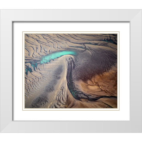 Eye Of Sauron White Modern Wood Framed Art Print with Double Matting by Sadovsky, Vlad