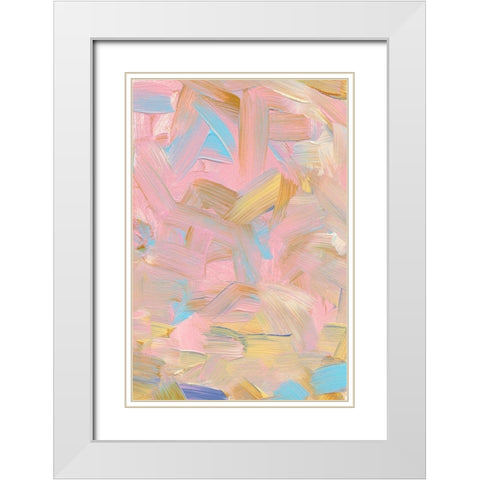 Playday White Modern Wood Framed Art Print with Double Matting by uplusmestudio