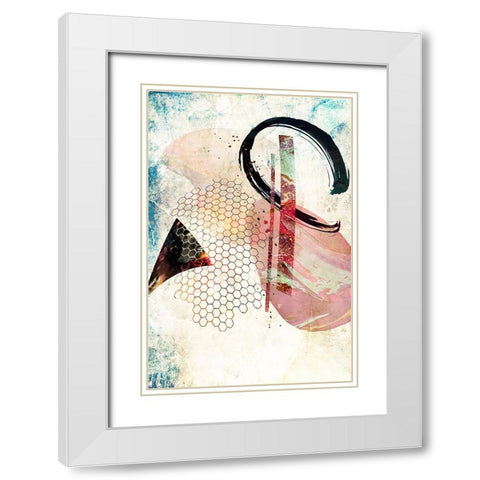 Boho art 16 White Modern Wood Framed Art Print with Double Matting by Kulik, Rafal