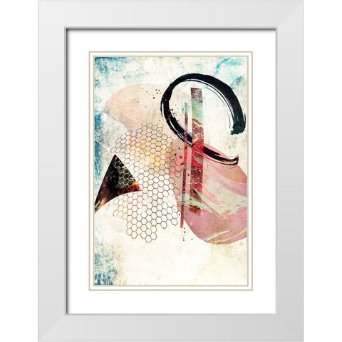 Boho art 16 White Modern Wood Framed Art Print with Double Matting by Kulik, Rafal