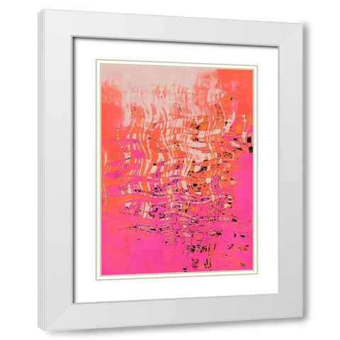 Time Machine No 1 White Modern Wood Framed Art Print with Double Matting by Treechild