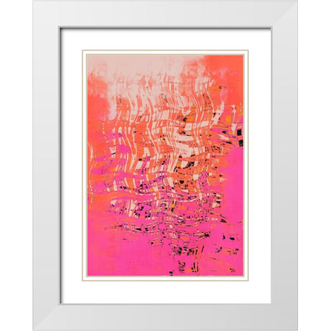 Time Machine No 1 White Modern Wood Framed Art Print with Double Matting by Treechild