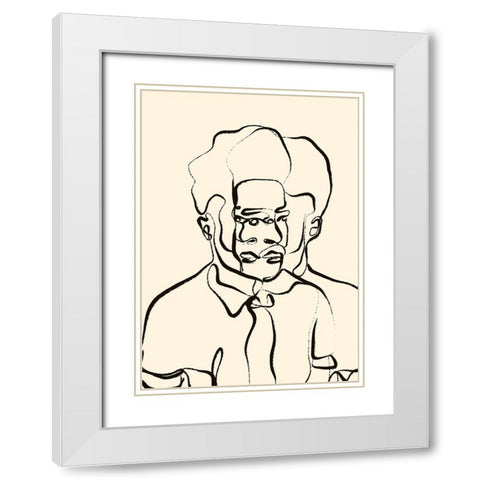 The Past And The Future White Modern Wood Framed Art Print with Double Matting by Treechild