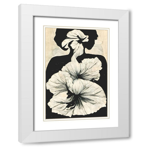The Healing White Modern Wood Framed Art Print with Double Matting by Treechild