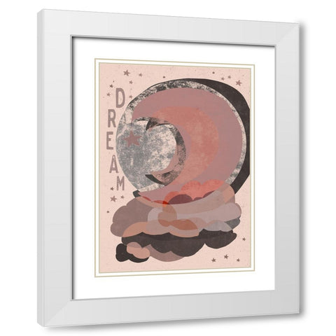 Dream (Light Version) White Modern Wood Framed Art Print with Double Matting by Treechild