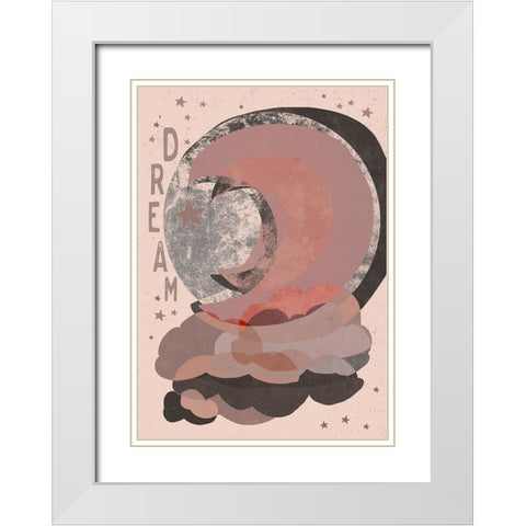 Dream (Light Version) White Modern Wood Framed Art Print with Double Matting by Treechild
