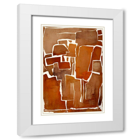Cutted White Modern Wood Framed Art Print with Double Matting by Treechild