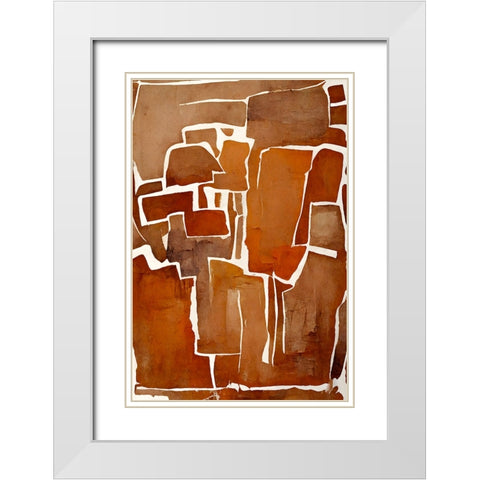 Cutted White Modern Wood Framed Art Print with Double Matting by Treechild