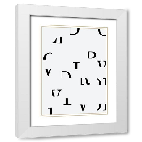 World White Modern Wood Framed Art Print with Double Matting by Grace Agustin, Wendy
